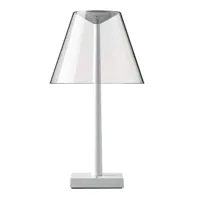 rotaliana - lampe de table led dina t1 - blanc, transparent/h 37cm / ø 20cm/2700k/600lm/cri 90/avec gradateur