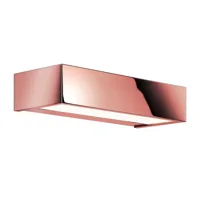 decor walther - applique murale box 25 n led - or rose/lxhxp 25x5x10cm/3000k/2646lm/cri>80/triac dimmable