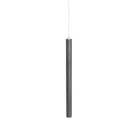 norr 11 - pipe two led - suspension - acier non traitée/câble blanc/ø 3,5cm/ h: 48cm/80-90lm