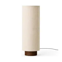 audo - lampe á poser hashira - beige/socle chêne teinté/h x ø: 83x30cm/avec gradateur/ pour 2 ampoules e27/sans ampoules
