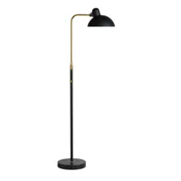 fritz hansen - lampadaire kaiser idell™ 6580-f luxus - laiton, noir/mat/lxh 50x50cm/câble noir