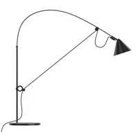midgard - lampe de table led ayno - noir, noir/revêtu par poudre/lxhxp 64x74x18cm/led 7w/3000k/390lm/avec variateur
