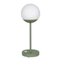 fermob - lampe de table led mooon! avec batterie - cactus/texturé/hxø 41x15cm/led 2,5w/3000k/6000k/150lm/dimmable 10-100%