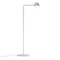 artemide - lampadaire/lampe de lecture led ixa - blanc gris/peint/lxh 42.2x105.3cm/1x led 10w/2700k/cri 90/dimmable