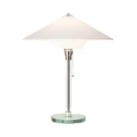 tecnolumen - lampe de table wagenfeld wg 28 - blanc/h x ø 50x44cm/e27/230v/50hz/60w/ampoule non incluse/non dimmable