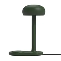 eva solo - lampe de table avec batterie avec chargeur sans fil qi led emendo - vert émeraude/h x ø 29x13cm/led/4w/5v/2700k/250lm/dimmable/avec type de