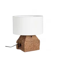 contemporary style - lampe de table lumen blanc h40