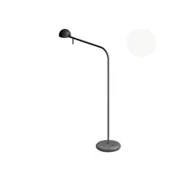 lampe de table pin - blanc mat - bras du luminaire long