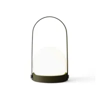 lampe de table à batterie carrie - olive