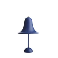 lampe de table portable pantop - bleu mat