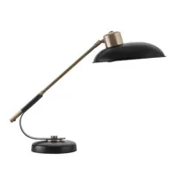 lampe de table art deco noir