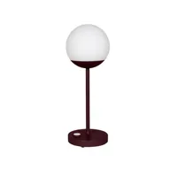 lampe de table mooon! h 41 cm max - b9 cerise noire