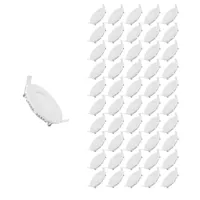 spot led extra plat rond 6w blanc (pack de 40) - blanc neutre 4000k - 5500k - silamp