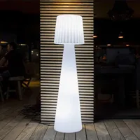 lampadaire ext filaire lady w150 blanc polyéthylène h150cm