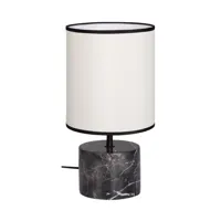 lampe à poser marbre h. 32 cm udark crème