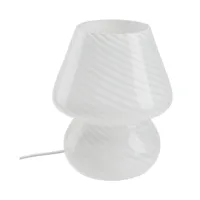 lampe à poser h. 18,5 cm line blanche