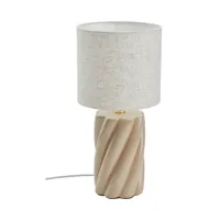 lampe à poser twist h. 44 cm ostaria beige