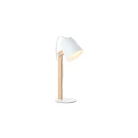lampe de bureau swivel coloris bois/ blanc