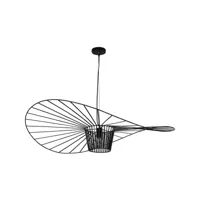lampe de plafond - lampe suspendue design pamela - 100cm - vertical noir