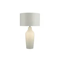 lampe de table cibana blanc et  1 ampoule