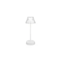 ideal lux lolita - lampe de table d'extérieur led intégrée 1 lumière blanche 3000k ip44