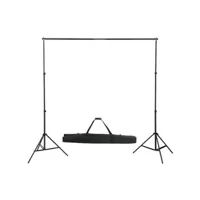 kit de studio photo avec lampes toile de fond et réflecteur ofe66403 meuble pro