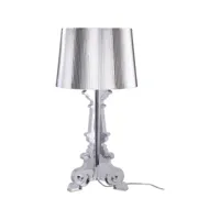 lampe de table bour - modèle métallique argenté