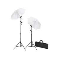 kit de studio photo avec lampes toile de fond et réflecteur ofe88723 meuble pro