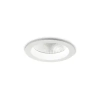 ideal lux basic - spot encastrable led 1 lumière blanc ip44