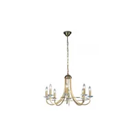 chandelier classique imperial laiton anglais 8 ampoules