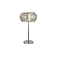 searchlight marilyn - lampe de table à 1 lumière en chrome avec verre en cristal, diffuseur de sable en cristal