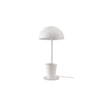 lampe de table en acier blanc