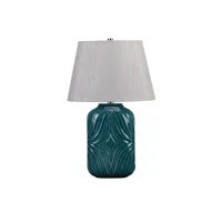 elstead muse turqse - 1 lampe de table lumineuse turquoise, e27