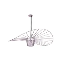 lampe de plafond - lampe suspendue design pamela - 80cm - vertical rose or