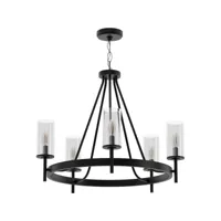 lampe de plafond - lampe suspendue - chandelier - loney noir