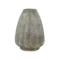 lampe à poser lavello (h45cm) en métal or antique et blanc 1858885