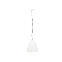 vidaxl lampe suspendue industrielle 25 w blanc rond 32 cm e27 320562