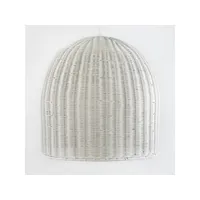 lampe suspension osier blanc nathi d 60 x h 60 cm