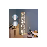 lampadaire led dimmable contrôle à distance - elinkume blanc pvc graphiques irréguliers lampadaire d'intérieur design moderne plus lumineux 30w