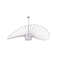 lampe de plafond - lampe suspendue design pamela - 140cm - vertical rose or