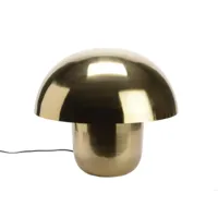lampe champignon dorée 38 cm - amadeus