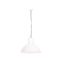 vidaxl lampe suspendue 25 w blanc rond 48 cm e27 320566