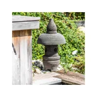 lanterne japonnais en pierre de lave 55 cm jardin zen lamp28