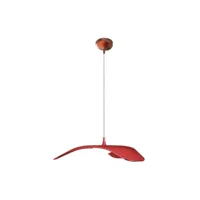 homemania lampe à suspension tetto - rouge -34 x 34 x 120 cm