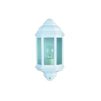 lanterne de jardin outdoor verre blanc 1 ampoule 36cm