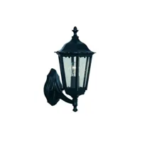 lanterne de jardin alex aluminium noir 1 ampoule 43cm