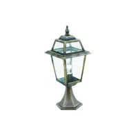 lanterne de jardin new orleans verre propre 1 ampoule 50cm