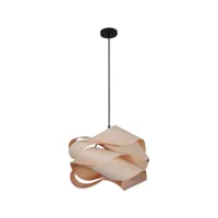 lampe de plafond en bois - lampe suspendue design - nova bois naturel