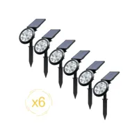 projecteurs solaires ezilight® solar spot - pack de 6 lampes projecteurs solaires ezilight® solar spot - pack de 6 lampes
