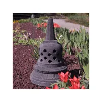 lampe stupa borobudur en pierre de lave 45 cm lamp29